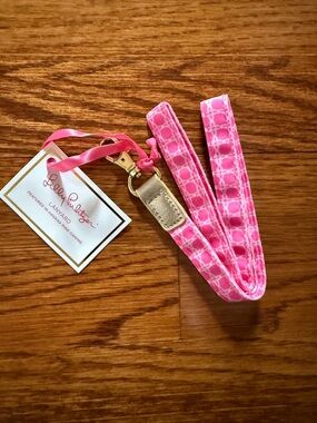 Lilly Pulitzer Pink & Gold Lanyard